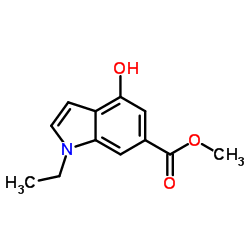 Methyl 1-ethyl-4-hydroxy-1H-indole-6-carboxylate Structure
