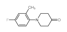 1-(4-fluoro-2-Methylphenyl)piperidin-4-one Structure