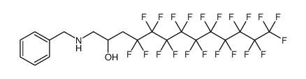 2-Tridecanol, 4,4,5,5,6,6,7,7,8,8,9,9,10,10,11,11,12,12,13,13,13-heneicosafluoro-1-[(phenylmethyl)amino] Structure
