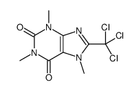 1,3,7-trimethyl-8-(trichloromethyl)purine-2,6-dione Structure