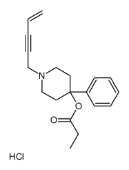 (1-pent-4-en-2-ynyl-4-phenylpiperidin-4-yl) propanoate,hydrochloride结构式
