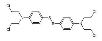 bis-{4-[bis-(2-chloro-ethyl)-amino]-phenyl}-disulfide Structure
