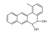(5S,6R)-1-methyl-5,6-dihydrobenzo[a]anthracene-5,6-diol结构式