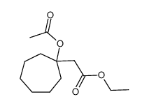ethyl 2-(1-acetoxycycloheptyl)acetate Structure