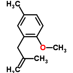 1-Methoxy-4-methyl-2-(2-methyl-2-propen-1-yl)benzene结构式