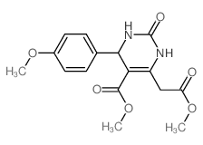 methyl 6-(2-methoxy-2-oxoethyl)-4-(4-methoxyphenyl)-2-oxo-3,4-dihydro-1H-pyrimidine-5-carboxylate Structure