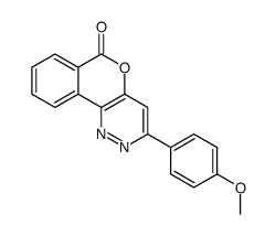 3-(4-methoxyphenyl)isochromeno[4,3-c]pyridazin-6-one结构式