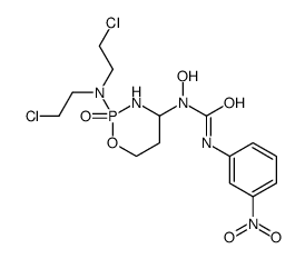 1-[2-[bis(2-chloroethyl)amino]-2-oxo-1,3,2λ5-oxazaphosphinan-4-yl]-1-hydroxy-3-(3-nitrophenyl)urea Structure