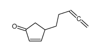 4-penta-3,4-dienylcyclopent-2-en-1-one Structure