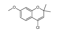 4-chloro-2,2-dimethyl-7-methoxy-2H-chromene Structure