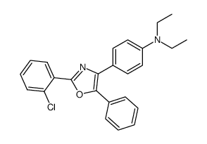 4-[2-(2-chloro-phenyl)-5-phenyl-oxazol-4-yl]-N,N-diethyl-aniline Structure