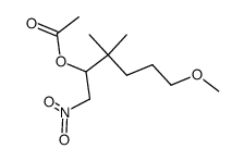 2-Acetoxy-6-methoxy-3,3-dimethyl-1-nitro-hexan结构式