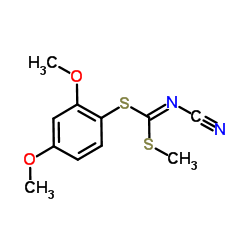 (2,4-Dimethoxyphenyl)methyl-cyanocarbonimidodithioate Structure