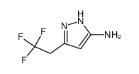 3-(2,2,2-trifluoroethyl)-1H-pyrazol-5-amine结构式