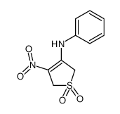 3-anilino-4-nitro-3-thiolene 1,1-dioxide Structure