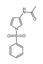 3-acetylamino-1-(phenylsulfonyl)pyrrole Structure
