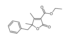 ethyl 5-benzyl-4,5-dimethyl-2-oxo-2,5-dihydrofuran-3-carboxylate Structure