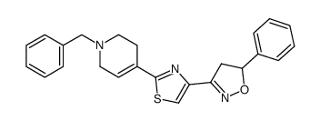 4-[4-(4,5-dihydro-5-phenyl-3-isoxazolyl)-2-thiazolyl]-1,2,3,6-tetrahydro-1-(phenylmethyl)pyridine Structure