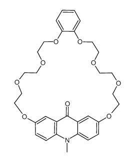 [2,7-(10-methylacridin-9-one)]-(1',2'-phenyl)-29-crown-8结构式