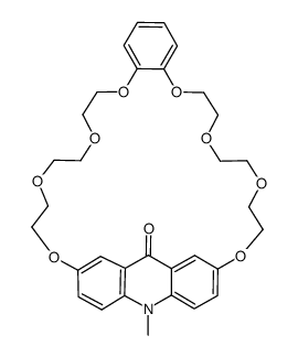 [2,7-(10-methylacridin-9-one)]-(1',2'-phenyl)-29-crown-8 Structure