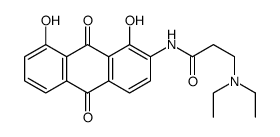 3-(diethylamino)-N-(1,8-dihydroxy-9,10-dioxoanthracen-2-yl)propanamide Structure