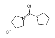 1-[chloro(pyrrolidin-1-ium-1-ylidene)methyl]pyrrolidine,chloride结构式