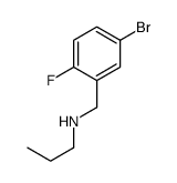 4-Bromo-1-fluoro-2-(propylaminomethyl)benzene结构式