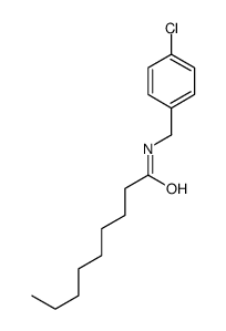 N-(4-CHLOROBENZYL)NONANAMIDE structure