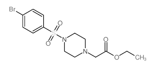 Ethyl 2-(4-((4-bromophenyl)sulfonyl)piperazin-1-yl)acetate picture