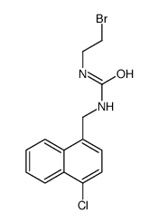 1-(2-Bromoethyl)-3-(4-chloro-1-naphthalenemethyl)urea结构式