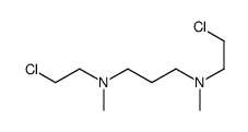 N,N'-bis(2-chloroethyl)-N,N'-dimethylpropane-1,3-diamine结构式