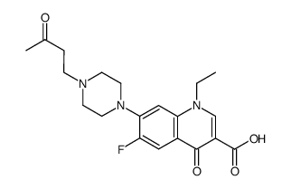 N-(3-Oxobutyl) Norfloxacin结构式