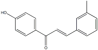 2-Propen-1-one, 1-(4-hydroxyphenyl)-3-(3-methylphenyl)-, (2E)- Structure