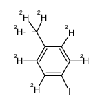 1-Iodo-4-methylbenzene-d7结构式