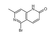 5-bromo-7-methyl-1,6-naphthyridin-2(1H)-one结构式