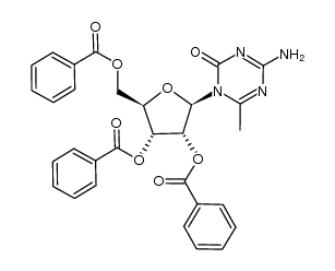 2',3',5'-tri-O-benzoyl-6-methyl-5-azacytidine Structure