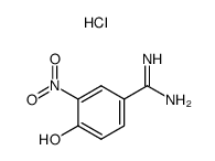 4-hydroxy-3-nitro-benzamidine hydrochloride结构式