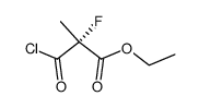 (R)-2-Chlorocarbonyl-2-fluoro-propionic acid ethyl ester结构式