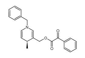 (S)-(1-benzyl-4-methyl-1,4-dihydropyridin-3-yl)methyl 2-oxo-2-phenylacetate结构式