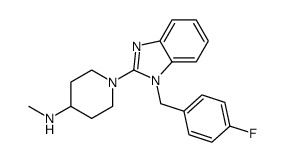 1-{1-(4-氟苯基)甲基-1H-苯咪唑-2-基}-N-甲基-4-哌啶胺图片