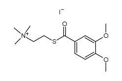 3,4-dimethoxybenzoylthiocholine iodide Structure