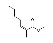 methyl 2-methylhept-2-enoate Structure