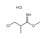 1-imino-1-methoxy-2-methyl-3-chloropropane hydrochloride Structure