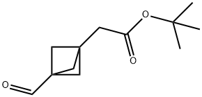 tert-Butyl2-(3-formylbicyclo[1.1.1]pentan-1-yl)acetate Structure