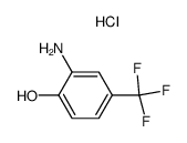 2-amino-4-(trifluoromethyl)phenol hydrochloride Structure