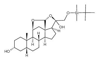 3α,5β-tetrahydroaldosterone 21-TBDMS ether Structure