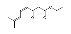 (Z)-ethyl 7-methyl-3-oxoocta-4,6-dienoate结构式