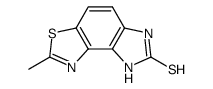 6H-Imidazo[4,5-e]benzothiazole-7-thiol,2-methyl-(6CI)结构式