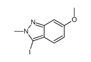 3-iodo-6-methoxy-2-methylindazole Structure