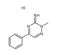 2-methyl-5-phenyl-1,2,4-triazin-3(2H)-imine hydriodide结构式